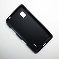 Силиконовый чехол Dutofone Black Matte для LG Optimus G E975(#1)