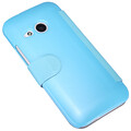 Полиуретановый чехол Nillkin Fresh Series Blue  для HTC One M8 mini 2(#1)