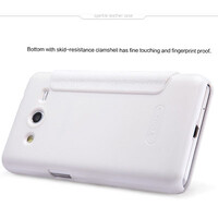Полиуретановый чехол Nillkin Sparkle Leather Case White для Samsung G355H Galaxy Core 2 Duos