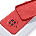 Силиконовый чехол Silicone Case красный для Xiaomi Redmi Note 9T(#1)