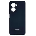 Силиконовый чехол Silicone Case с закрытым низом и защитой камеры черный для Huawei Nova 10 SE(#1)