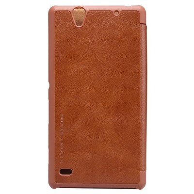 Кожаный чехол Nillkin Qin Leather Case Brown для Sony Xperia C4(2)