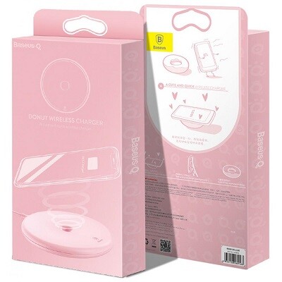 Беспроводная зарядка Baseus Donut Wireless Charger голубая(6)
