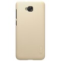 Пластиковый чехол с пленкой Nillkin Super Frosted Shield Gold для Asus ZenFone 4 Sellfie ZD553Kl(#1)