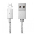 Магнитный кабель для Android устройств (USB-microUSB) Red-Line Silver 1м(#1)