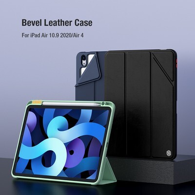 Полиуретановый чехол Nillkin Bevel Leather Case Мятный для Apple iPad Air (2022)(10)