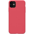 Пластиковый чехол с подставкой Nillkin Super Frosted Shield красный матовый для Apple iPhone 11 Pro(#1)