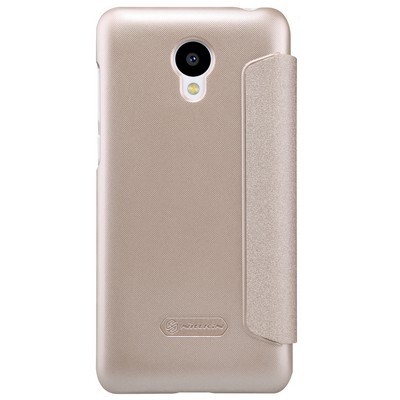 Полиуретановый чехол Nillkin Sparkle Leather Case Gold для Meizu M2 mini(2)