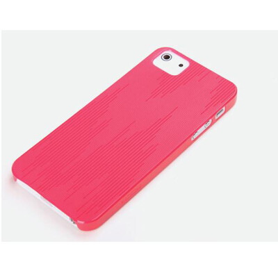 Пластиковый чехол накладка Rock Texture Series Pink для Apple iPhone 5/5s/SE(1)