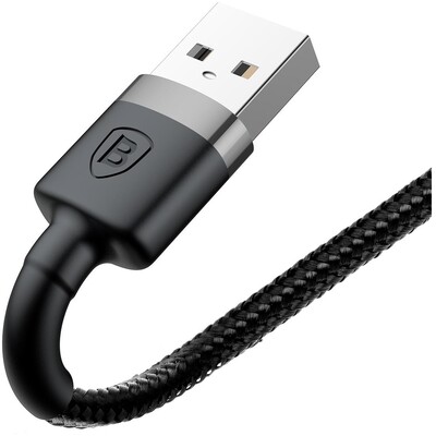 Кабель Baseus Cafule (CALKLF-BG1) USB/Lightning 1m (Grey/Black)(4)
