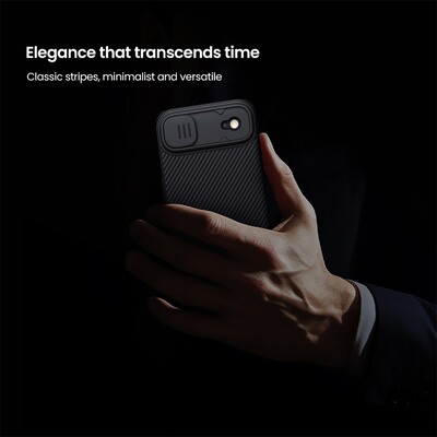 Чехол с защитой камеры Nillkin CamShield Pro Magnetic черный для Apple iPhone Air(11)