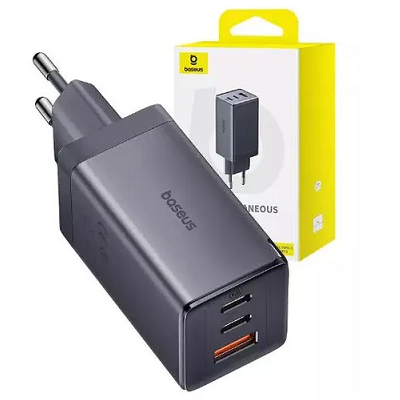 Сверхбыстрое зарядное устройство Baseus GaN5 Ultra 2C + U 65 Вт Set Stellar (P10110812827-Z1) серый(3)