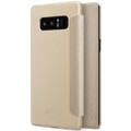 Полиуретановый чехол книга Nillkin Sparkle Leather Case Gold для Samsung Galaxy Note 8(#4)