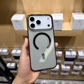 Пластиковый чехол KZDOO Iceguard Magsafe прозрачный-черный для Apple iPhone 17 Pro Max(#3)