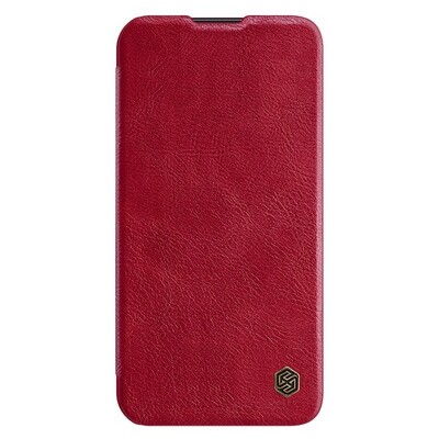 Кожаный чехол Nillkin Qin Pro Leather Case Красный для Samsung Galaxy A54(1)