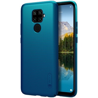 Пластиковый чехол с подставкой Nillkin Super Frosted Shield Синий для Huawei Mate 30 Lite (Nova 5i Pro)(3)