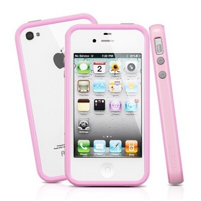 Бампер SGP Neo Hybrid 2S Pastel Series Light Pink для Apple iPhone 4/4S(1)