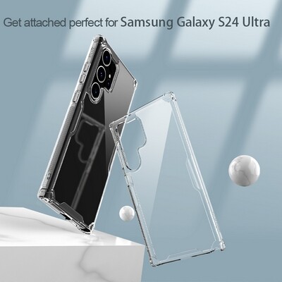 Силиконовый чехол Nillkin Nature TPU Pro Case Прозрачный для Samsung Galaxy S24 Ultra(7)