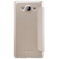 Полиуретановый чехол Nillkin Sparkle Leather Case Gold для Samsung Galaxy On7(#2)