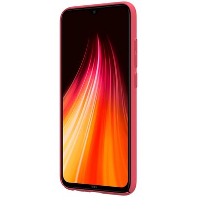 Пластиковый чехол с подставкой Nillkin Super Frosted Shield Красный для Xiaomi Redmi Note 8/ Redmi Note 8 2021(2)