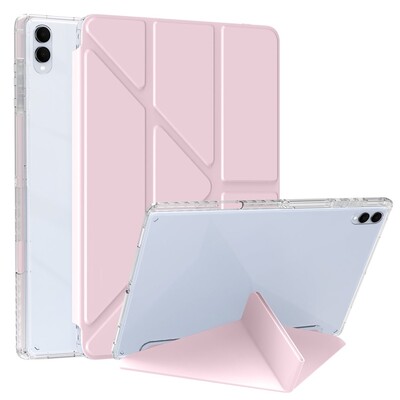Защитный чехол книжка Acrylic Origami TPU Case с креплением для стилуса розовый для Samsung Galaxy Tab S11 SM-X730/ SM-X736(2)