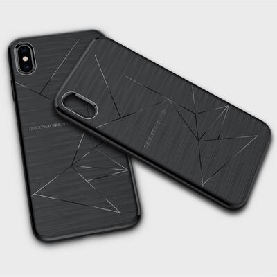 Силиконовая наладка Nillkin Magic Case Black с пластинами для автодержателя для Apple iPhone XS Max(3)