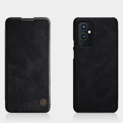 Кожаный чехол Nillkin Qin Leather Case Черный для OnePlus 9(4)