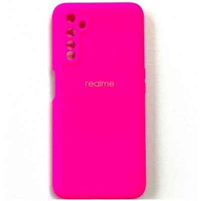 Силиконовый чехол Silicone Case ярко-розовый для Realme 6 Pro(1)