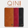 Кожаный чехол Nillkin Qin Leather Case Коричневый для OnePlus 9R(#5)