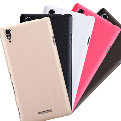 Пластиковый чехол Nillkin Super Frosted Shield Black  для Sony Xperia T3(4)