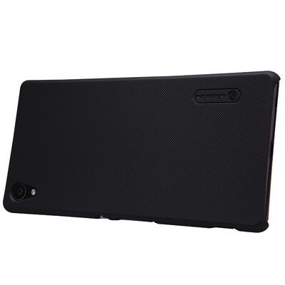 Пластиковый чехол с пленкой Nillkin Super Frosted Shield Black для Sony Xperia Z4(2)