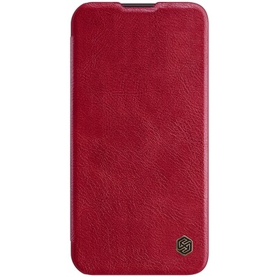 Кожаный чехол Nillkin Qin Pro Leather Case Красный для Apple iPhone 14 Plus(1)