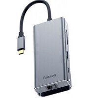 USB-концентратор Baseus Square Desk RJ45 CATXF-0G (Deep Grey)