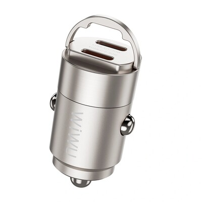 Автомобильное зарядное Wiwu Nano Series C+C Fast Car Charge 30w QC-029(1)