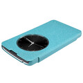 Полиуретановый чехол Nillkin Sparkle Leather Case Blue  для LG L FINO D295(#1)