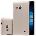 Пластиковый чехол с пленкой Nillkin Super Frosted Shield Gold для Microsoft Lumia 550(#3)
