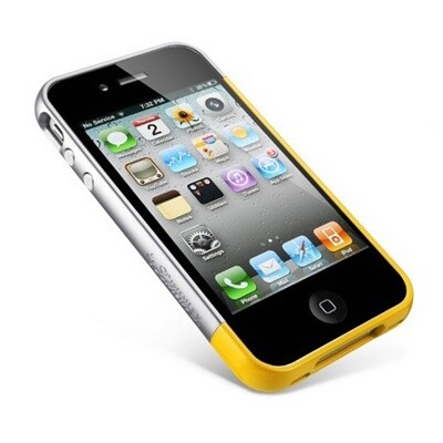 Бампер SGP Linear EX Meteor Series Yellow для Apple iPhone 4/4S(3)