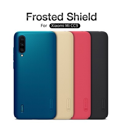 Пластиковый чехол с подставкой Nillkin Super Frosted Shield Золотой для Xiaomi Mi CC9 (Mi9 Lite)(5)