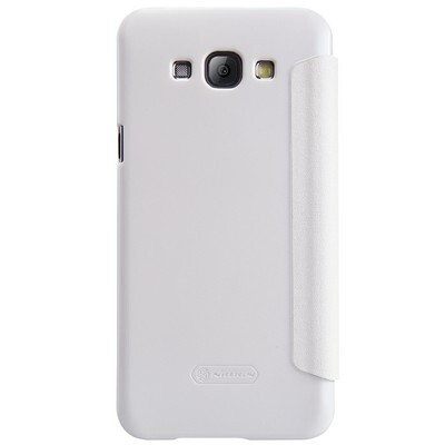 Полиуретановый чехол Nillkin Sparkle Leather Case White для Samsung Galaxy A8(2)