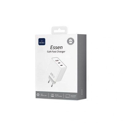 Зарядное устройство WiWU 65W Essen GaN Fast Charger for Laptop EU Plug Wi-G005(4)