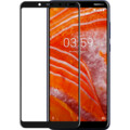 Противоударное защитное стекло Full Glue 0.3mm черное для Nokia 3.1 Plus(#1)