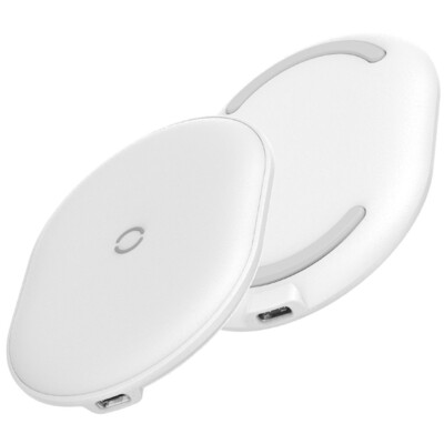 Беспроводное зарядное Baseus Cobble 15W белый - WXYS-02(4)
