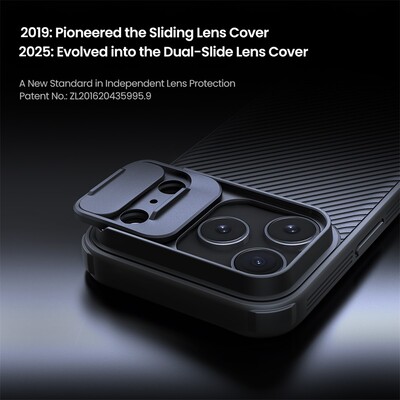 Чехол с защитой камеры Nillkin CamShield Pro Magnetic черный для Apple iPhone 17 Pro Max(7)