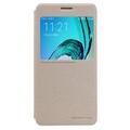 Полиуретановый чехол книга Nillkin Sparkle Leather Case Gold для Samsung A310F Galaxy A3 (2016)(#1)