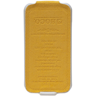 Кожаный чехол книга HOCO White(белый) для Apple iPhone 4/4S(2)