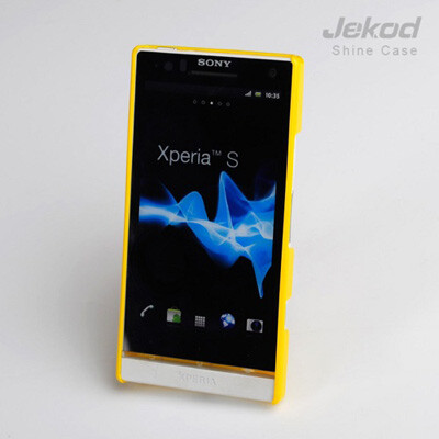 Пластиковый чехол накладка Jekod Yellow для Sony Xperia S/SL LT26i(3)