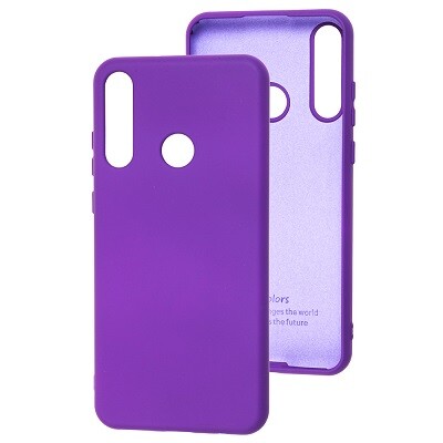 Силиконовый чехол Silicone Case фиолетовый для Huawei Y6p(1)