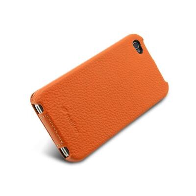 Кожаный чехол Melkco Leather Case Orange LC для Apple iPhone 4/4S(3)