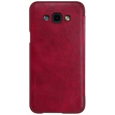 Кожаный чехол Nillkin Qin Leather Case Red для Samsung Galaxy A8(2)