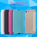 Полиуретановый чехол Nillkin Sparkle Leather Case Black для Sony Xperia M5(#4)
